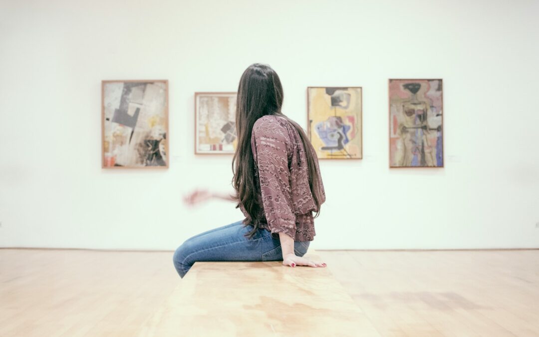 woman sitting on floor