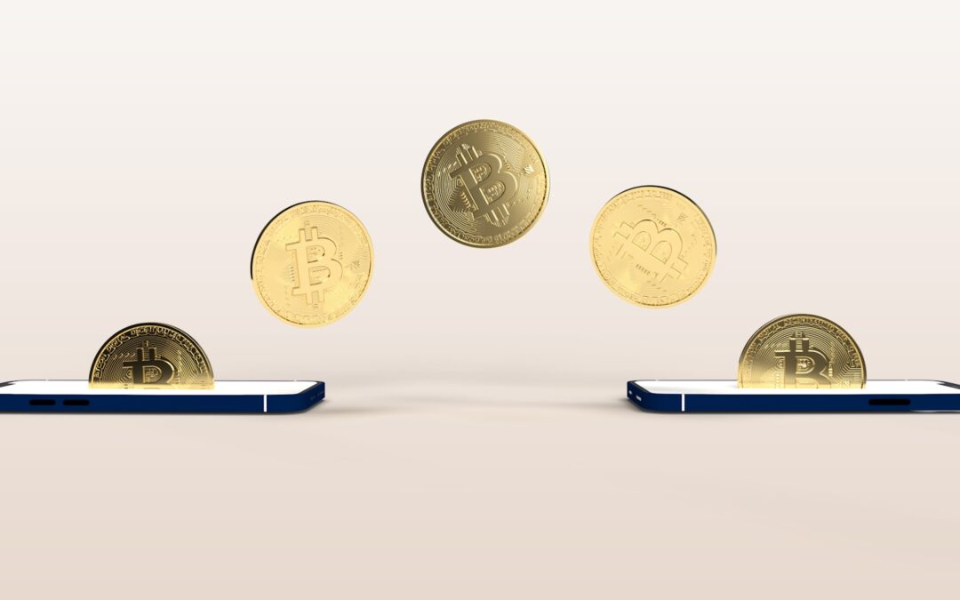 a bunch of coins flying out of a cell phone